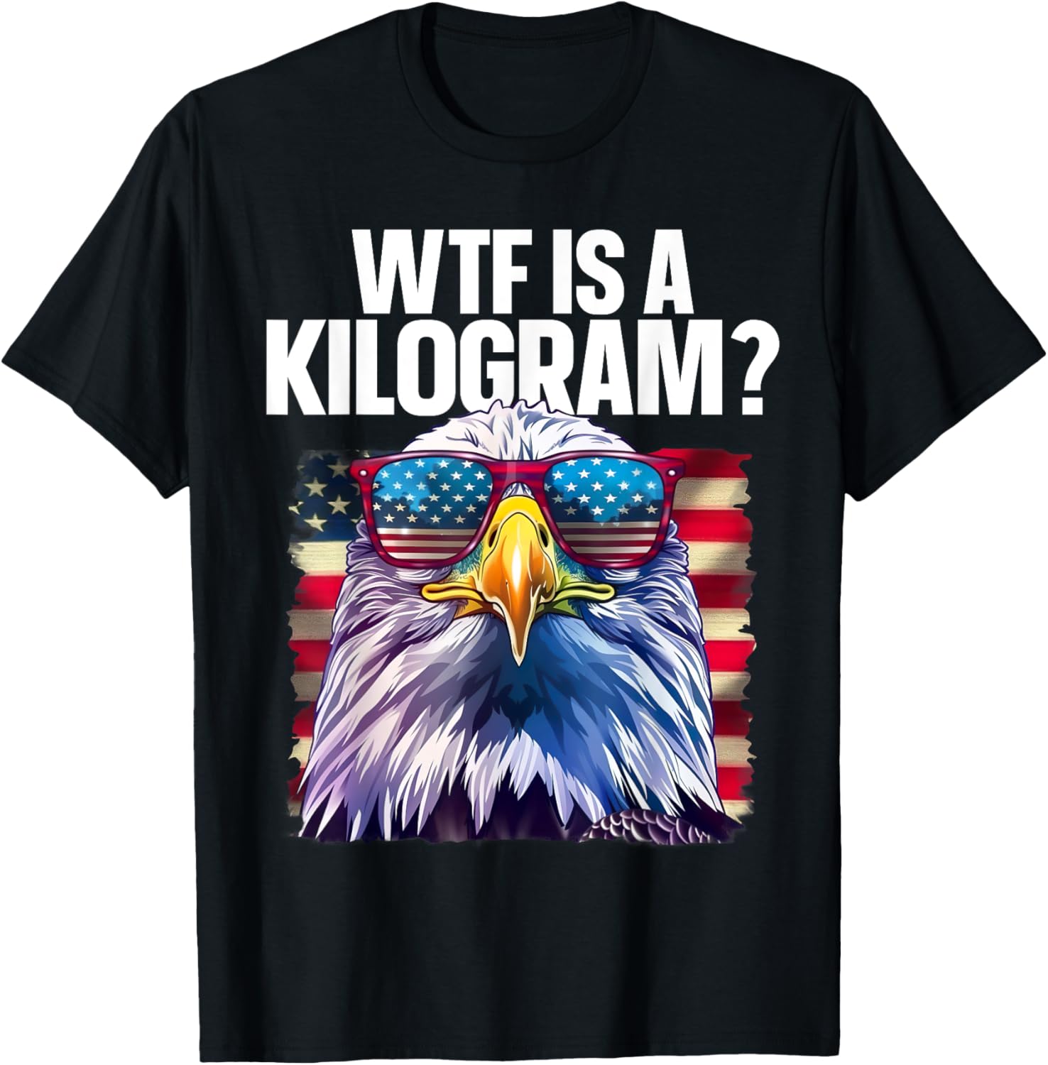 Funny 4Th Of July Wtf Is A Kilogram Patriotic Eagle Usa