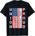 Union Proud American Flag Steel Worker