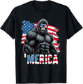 Gorilla Merica 4Th Of July Usa Flag Sunglasses