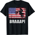 Braaap Vintage Usa American Flag Tee