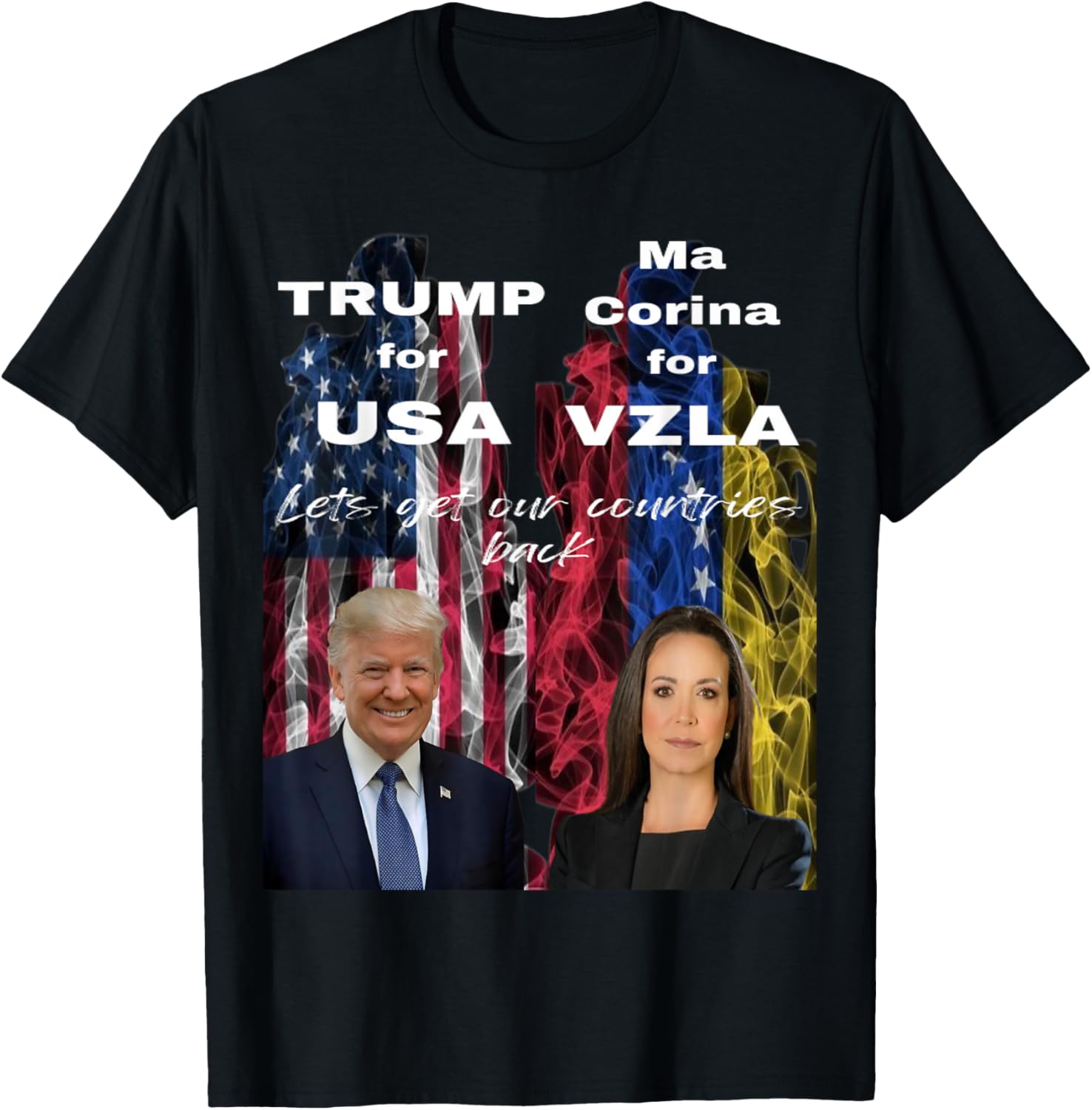 Maria Corina Machado For Venezuela And Trump For Usa