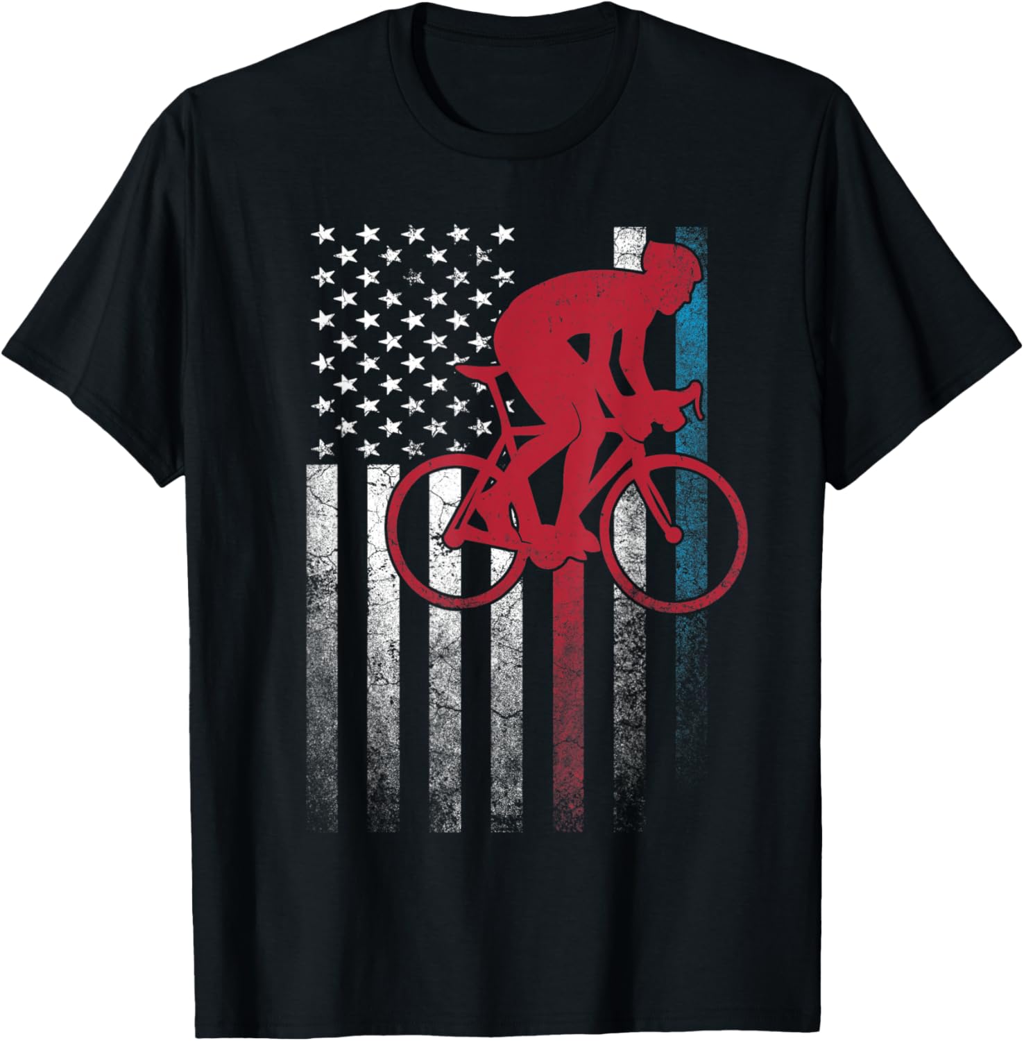 Cycling Bike Bicycle 4Th Of July Gift American Flag Usa