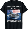 Uss Kitty Hawk Cv 63 Aircraft Carrier Veteran Usa Flag Xmas