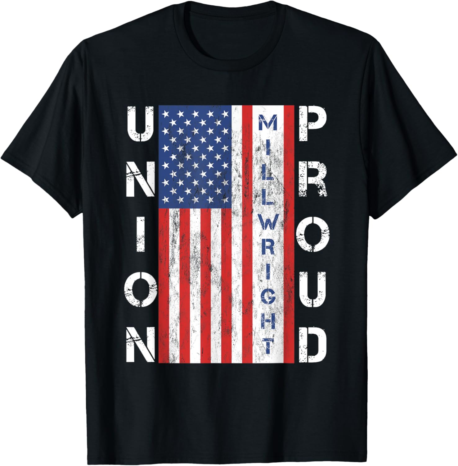 Union Proud American Flag Millwright