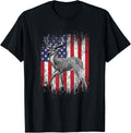 Deer Hunting American Flag Whitetail Buck Sketch