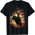Rodeo Bull Rider Patriotic Cowboy Usa Flag