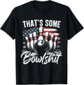Thats Some Bowlshit Vintage Funny Usa Flag Bowling Bowler