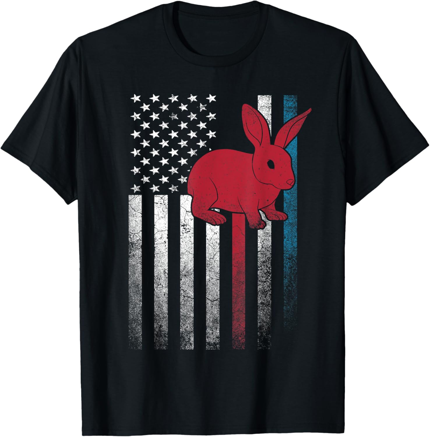 Rabbit Bunny 4Th Of July American Flag America Usa Patriotic