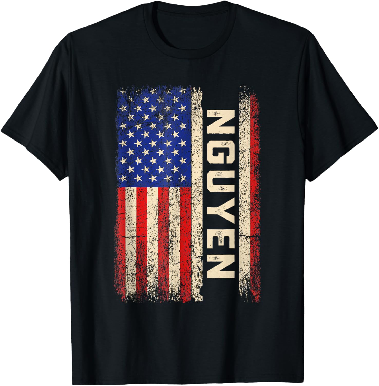 Nguyen Last Name Shirt Nguyen Name American Flag