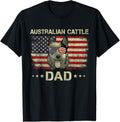 Australian Cattle Dad Dog Lovers American Flag 4Th Of July