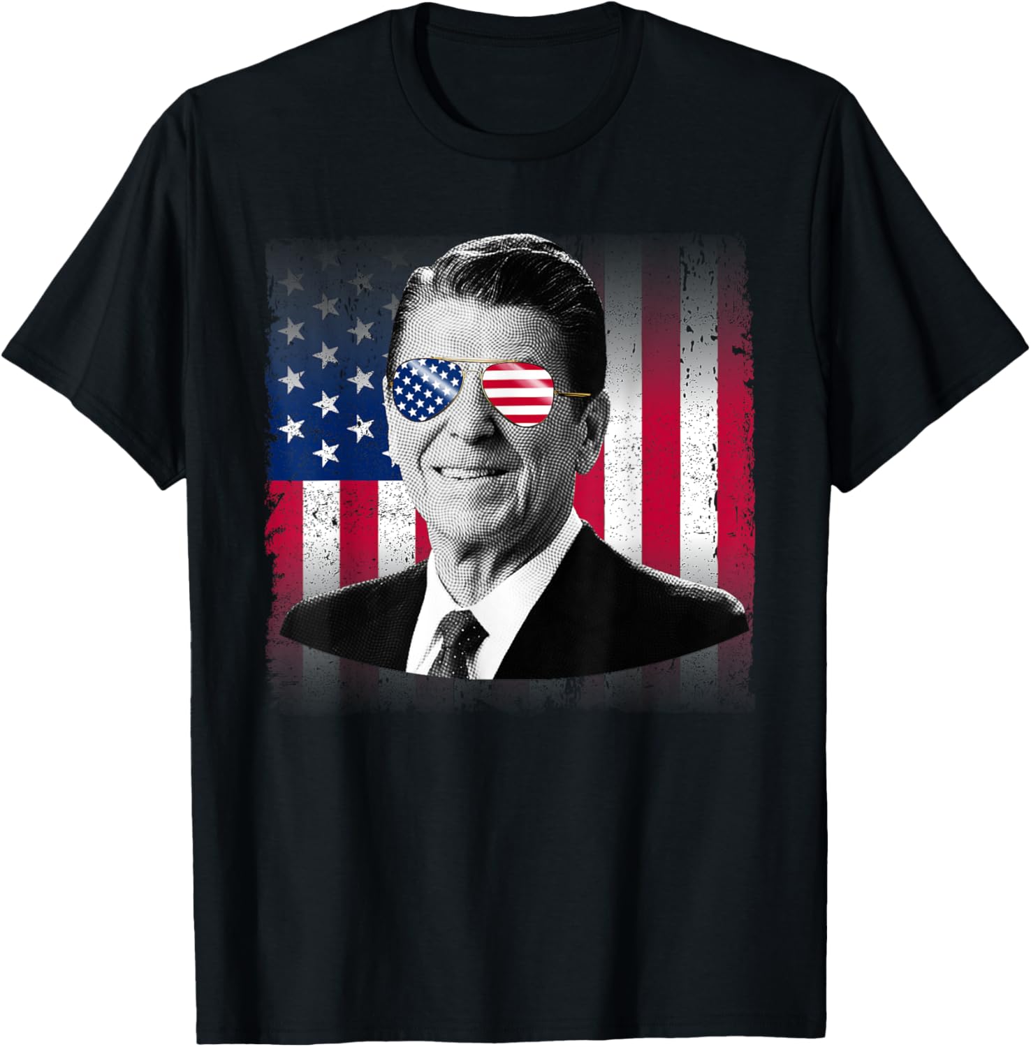 President Reagan Usa Flag Patriotic American 4Th Of July