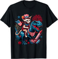 Patriotic Sphynx Cat Riding T Rex 4Th Of July American Flag