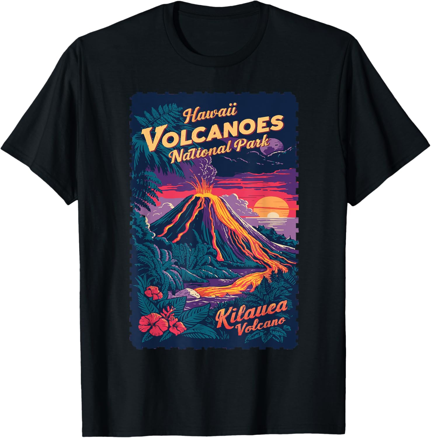 Hawaii Volcanoes National Park Usa Vintage Kilauea Travel