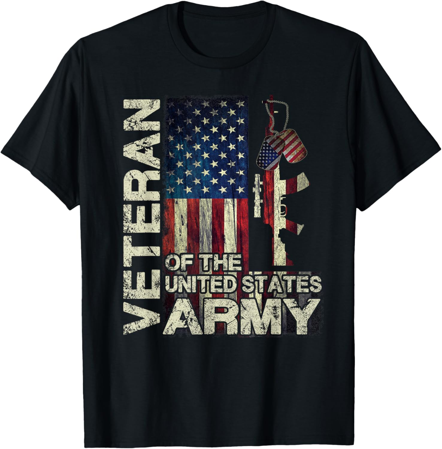 Distressed American Flag Us Army Veteran Shirt Gift