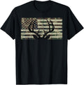Deer Hunting Camo American Flag Buck Antlers Hunter Country