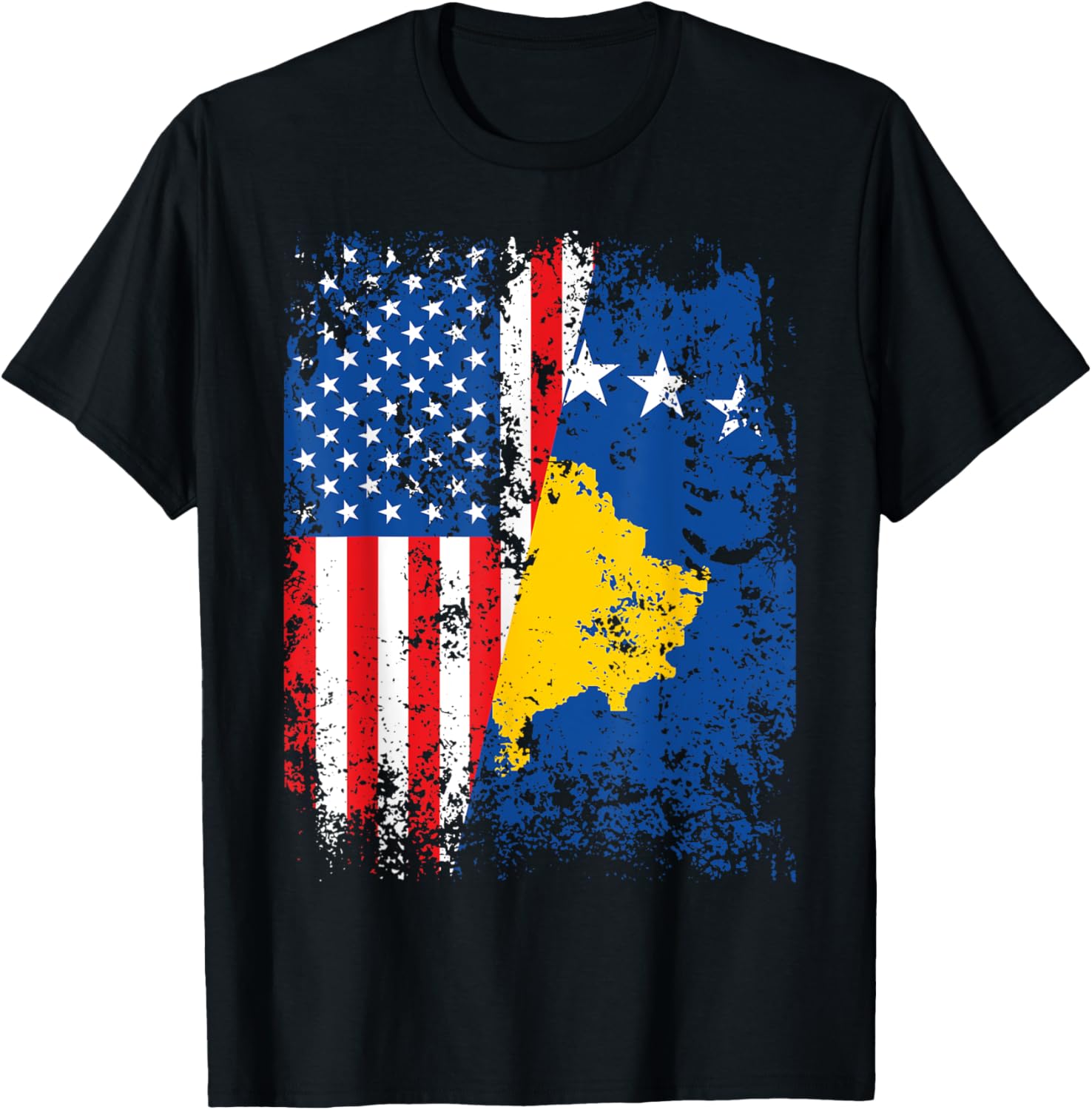 Kosovo American Flag Usa Kosovar Usa Flag