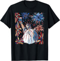 Retro 4Th July Statue Of Liberty America Usa American Girl