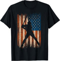 Vintage Baseball American Usa Flag 4Th Of July