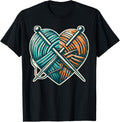Sewing Funny Knitter Knitting Heart Shaped Yarn