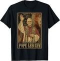 Pope Leo Xiv 14Th First American Pope Usa Flag Vintage