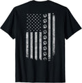 Dog Paw American Flag Police Military K9 Design On Back