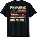 Prepared Not Scared Vintage Ar15 Flag Pro Guns Usa Back