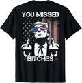 On Back You Missed Trump 2024 Us American Flag