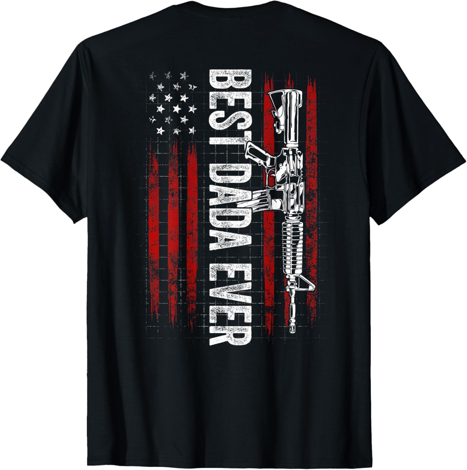 Mens Best Dada Ever Dad Gun Rights Ar 15 American Flag Patriotic