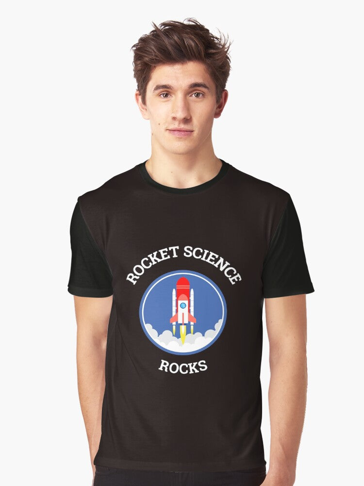 Rocket Science Rocks Graphic T Shirt T Shirt Clean Design