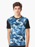 Naval and Air Camo 11 seamless pattern Graphic T Shirt T Shirt Viral US Style Fan Favorite