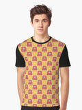 50s Square Pattern Graphic T-Shirt | Premium Unisex T-Shirt, Trending Graphic Tee