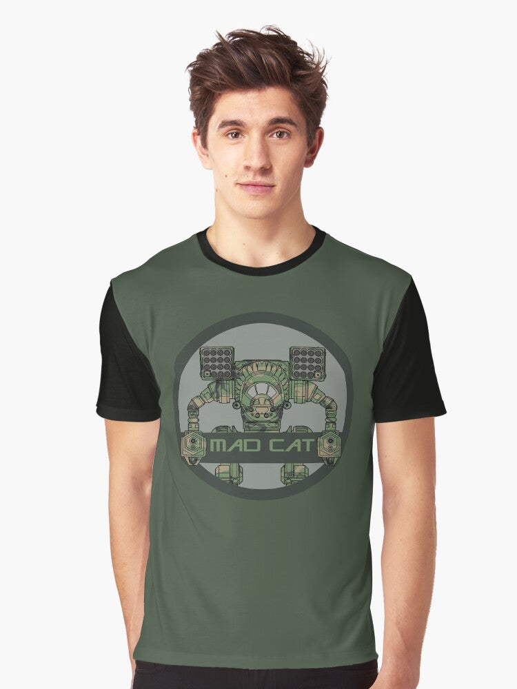 Mechwarrior Camo Mad Cat Seal Graphic T Shirt T Shirt High Search Demand Streetwear Essential