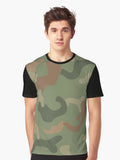 Army Camo Print Graphic T Shirt T Shirt Aesthetic Fit Top Rated Design