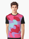 UNIQUE COLORFUL CAMO Graphic T Shirt T Shirt Viral US Style High CTR Pick