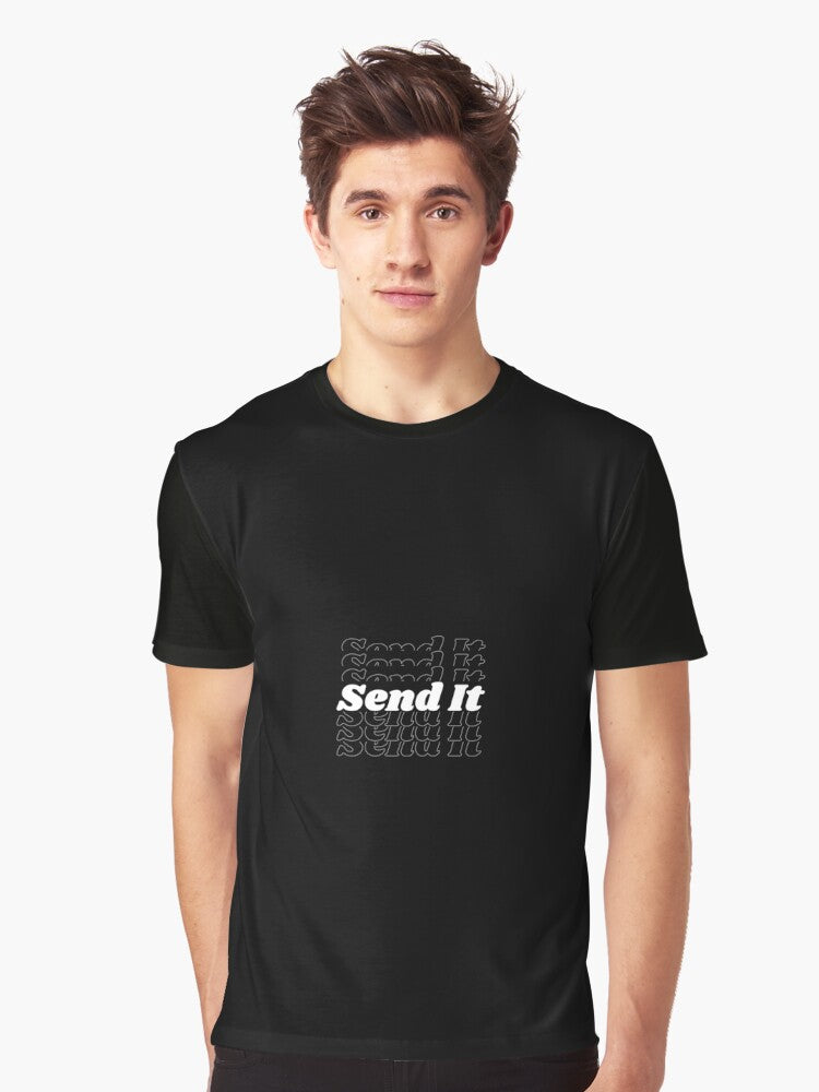 Send it White Graphic T Shirt T Shirt Trending US Hot Right Now