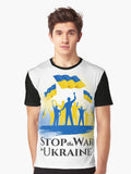 Stop the war in Ukraine Graphic Shirt T Shirt Peace Message