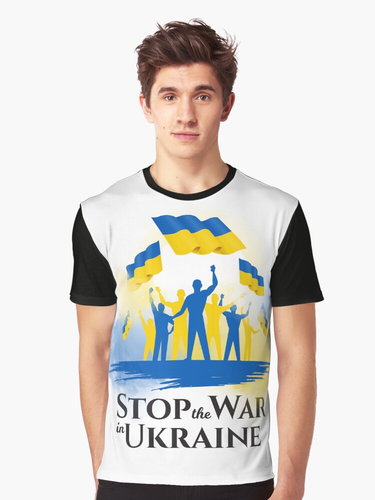 Stop the war in Ukraine Graphic Shirt T Shirt Peace Message