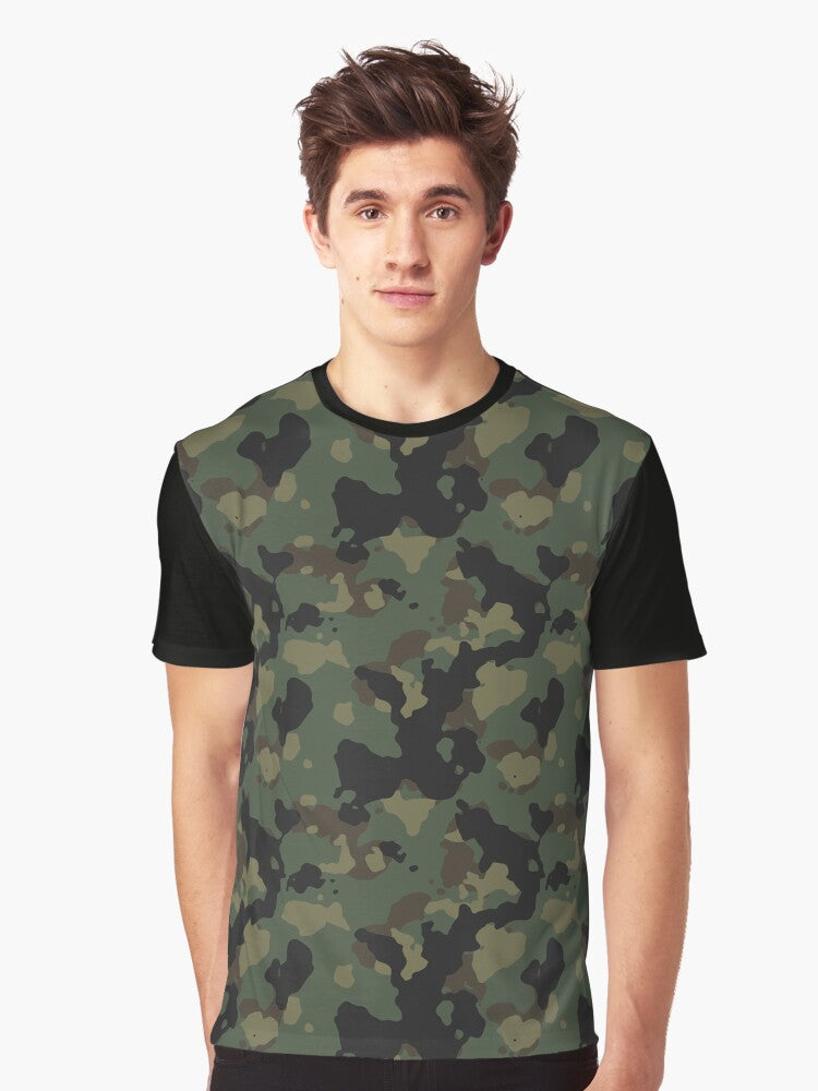 Classic Army Deep Jungle Camouflage Pattern Graphic T Shirt T Shirt Premium Quality Daily Comfort