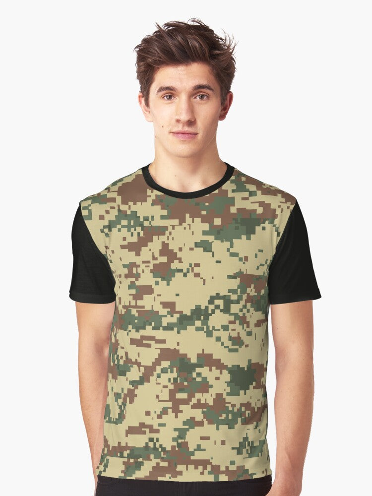 Camo Rhodesian Bush Pixel Camo Graphic T Shirt T Shirt Premium Quality Streetwear Essential