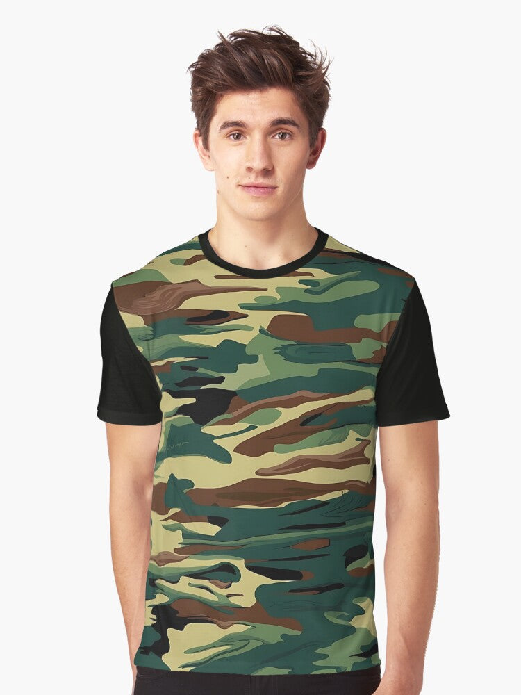 Army camouflage patterns Graphic T Shirt T Shirt Viral US Style Fan Favorite