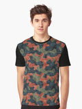 Autumn Dusk Camouflage Graphic T Shirt T Shirt Best Seller Look Daily Comfort