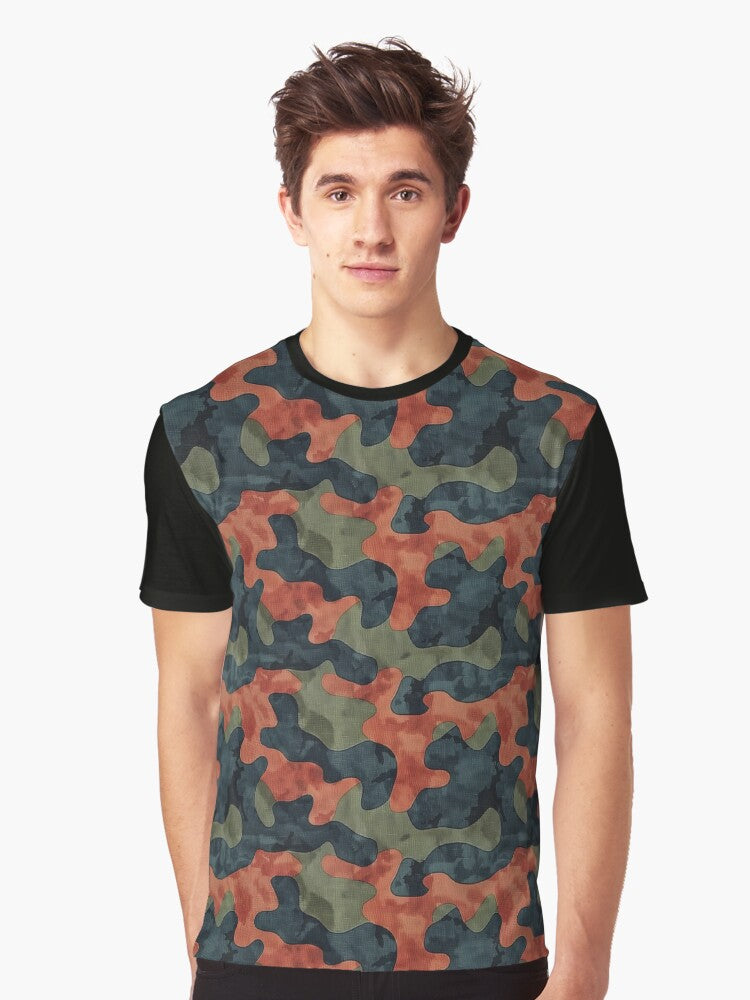 Autumn Dusk Camouflage Graphic T Shirt T Shirt Best Seller Look Daily Comfort