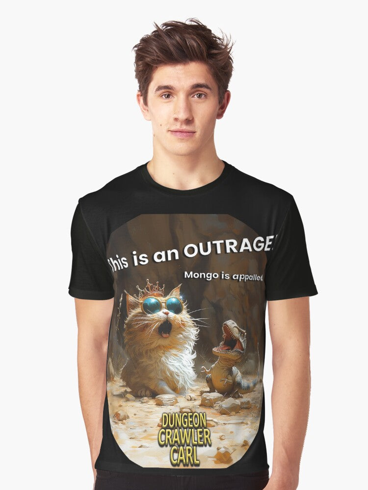 Dungeon Crawler Carl This is an OUTRAGE Graphic Shirt T Shirt Clean Design