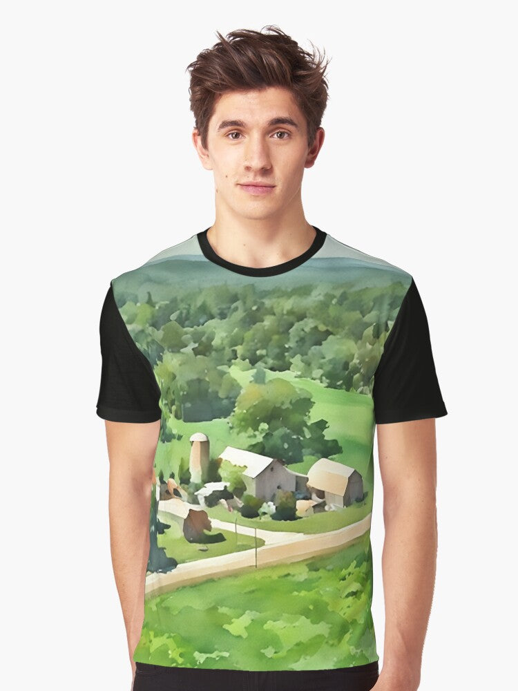 Homesteading in Green Graphic T-Shirt