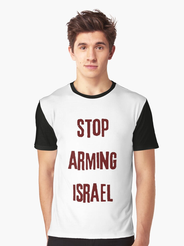 Stop Arming Israel Gaza Genocide Protest Graphic Shirt T Shirt Minimal Style