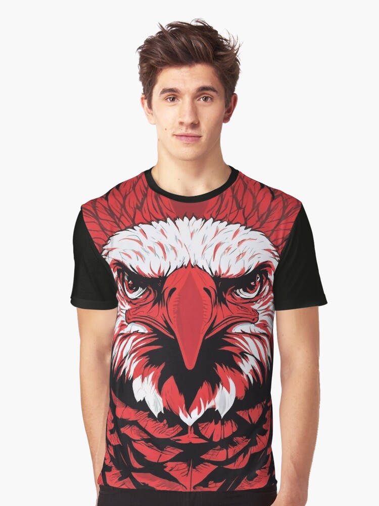 Red eagle Graphic Shirt T Shirt Minimal Style