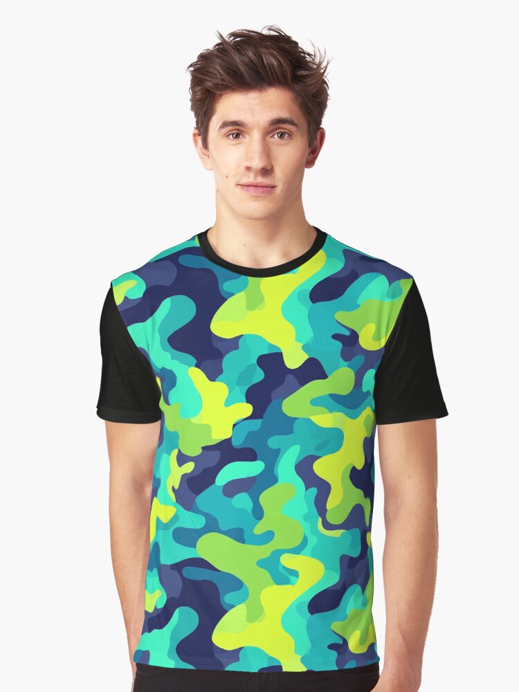 Trendy Woodland Camouflage Pattern For Rugged Style Lover Graphic T Shirt T Shirt Trending 2025 Streetwear Essential