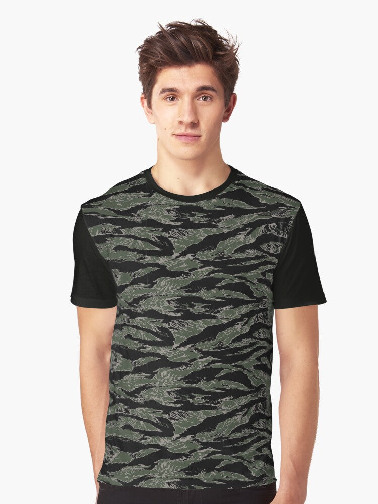 Tiger Camo Military Streetwear Graphic T Shirt T Shirt Premium Quality High CTR Pick