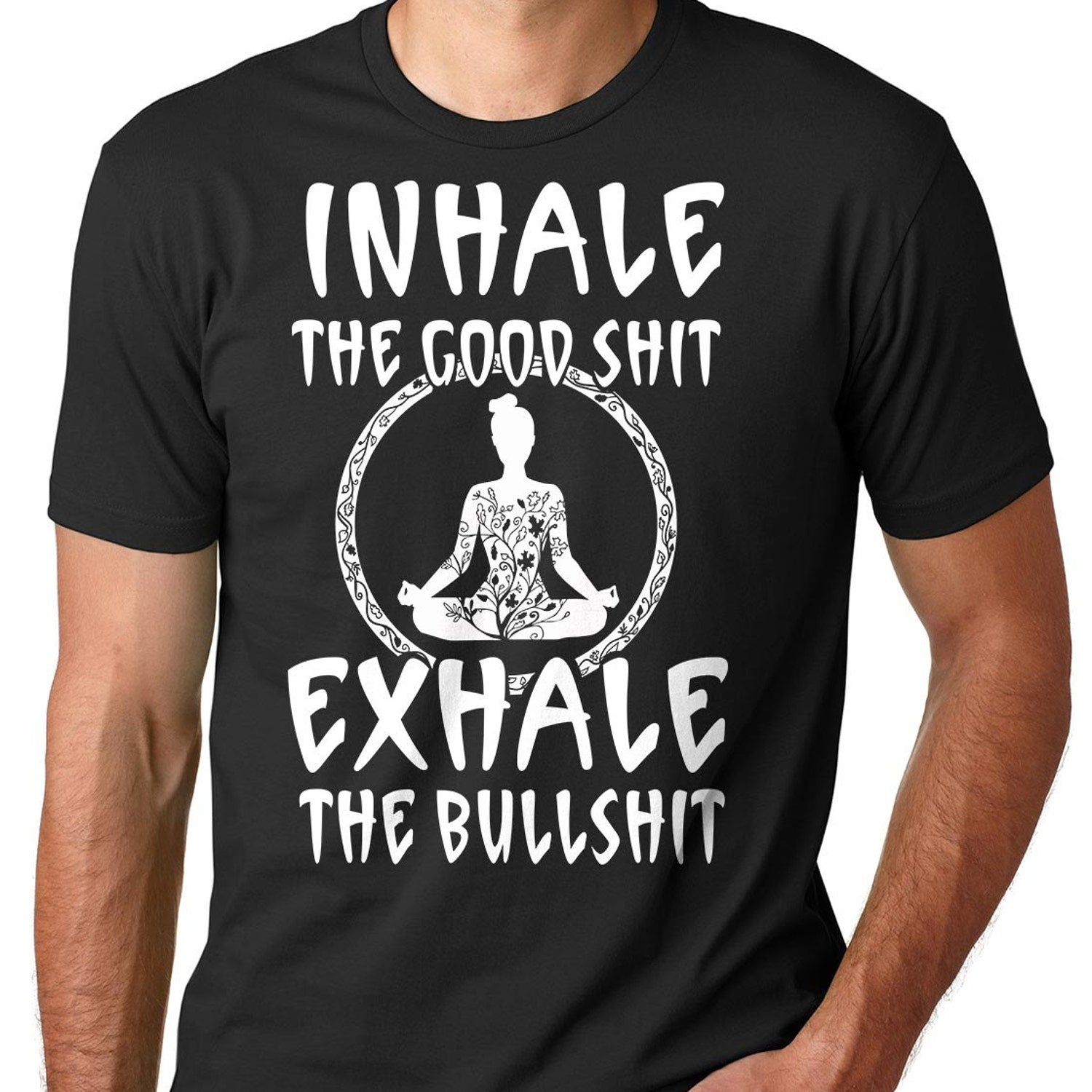 Yoga T-Shirt Funny Meditation Tee Shirt Gift for Yogis