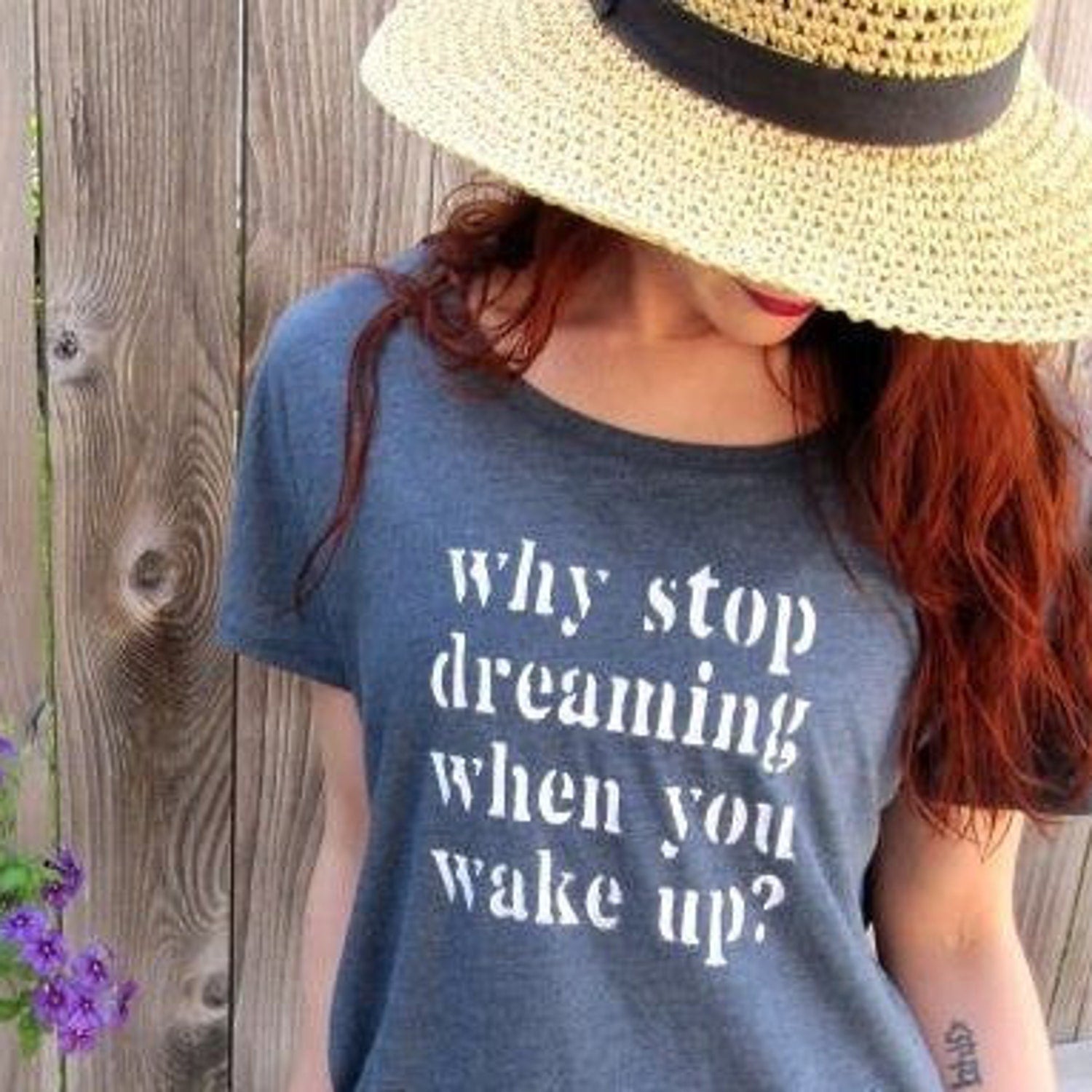 Inspirational Shirt Dream | Graphic Yoga Bohemian Hippie Quote Positive Shirt Tee